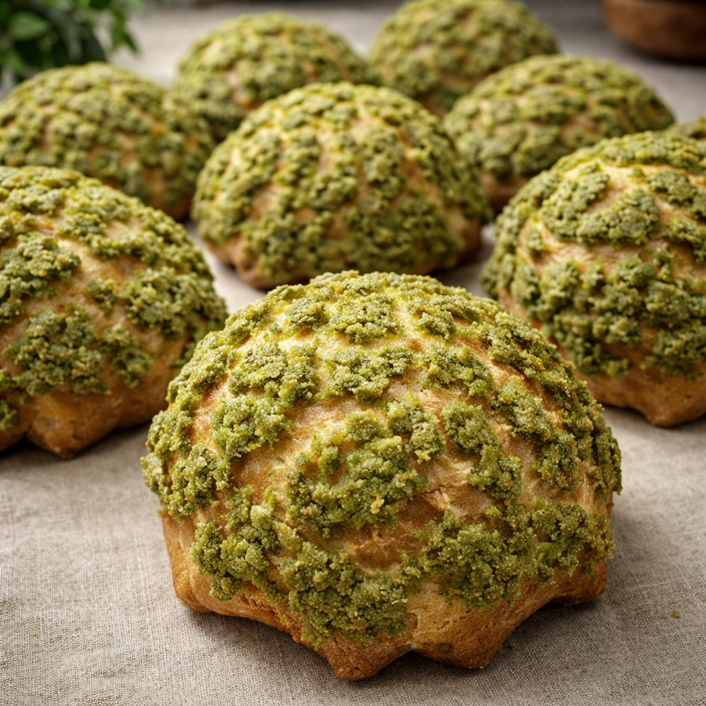 Pistachio Cream Puffs