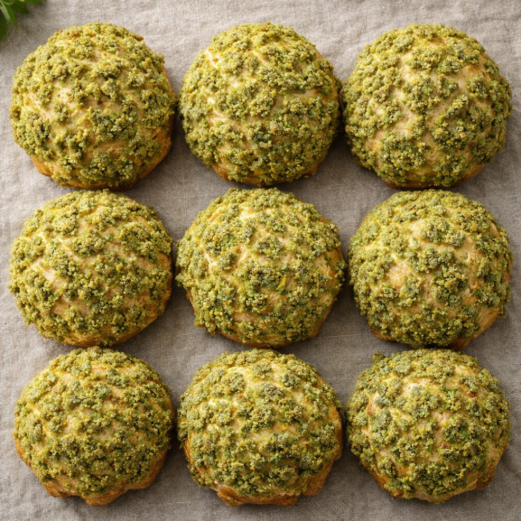Pistachio Cream Puffs